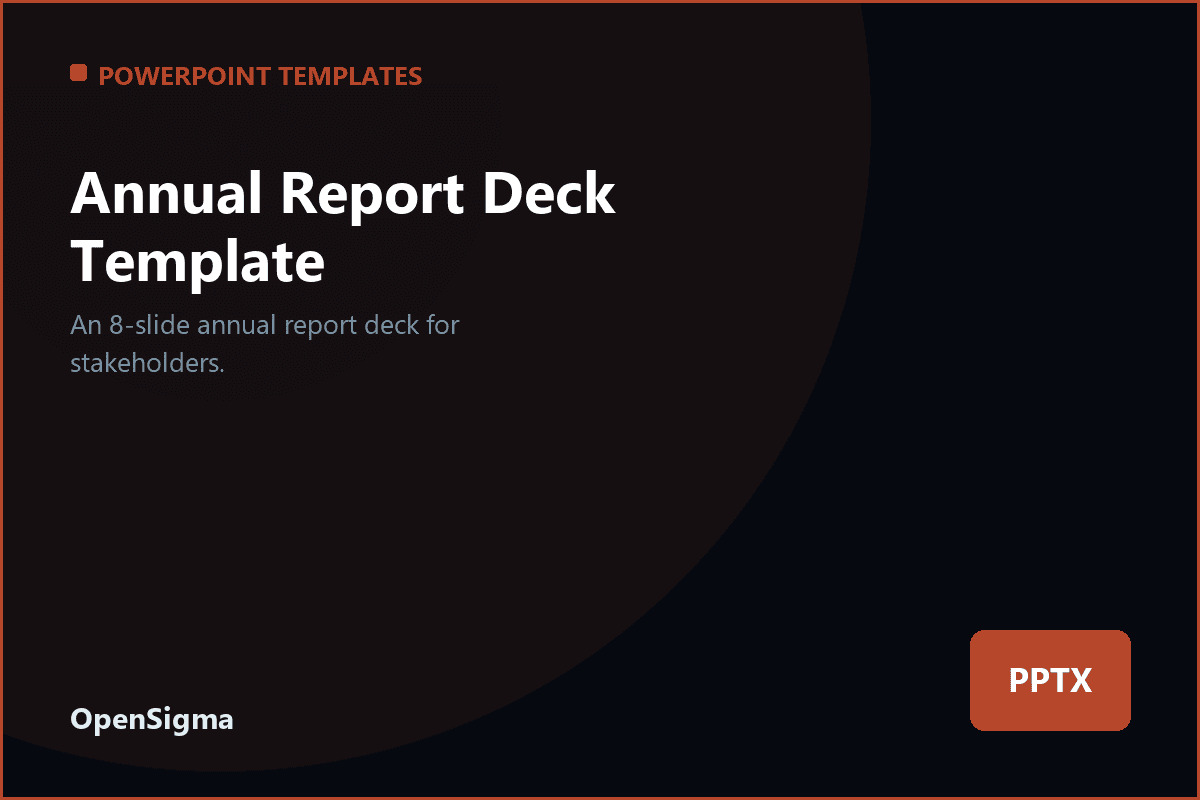 Annual Report Deck Template