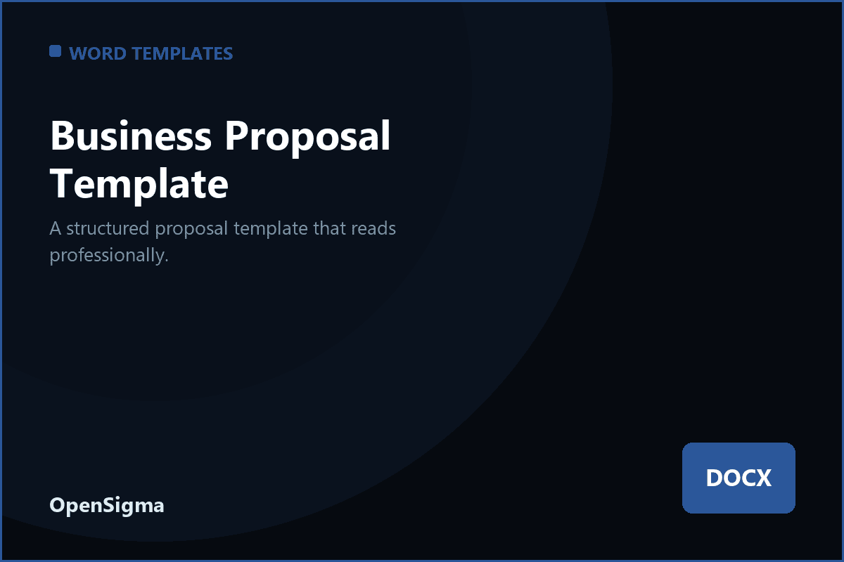 Business Proposal Template