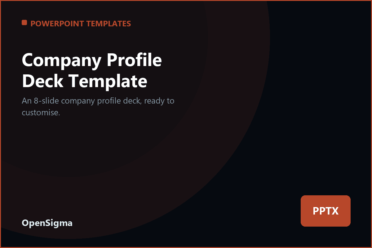 Company Profile Deck Template