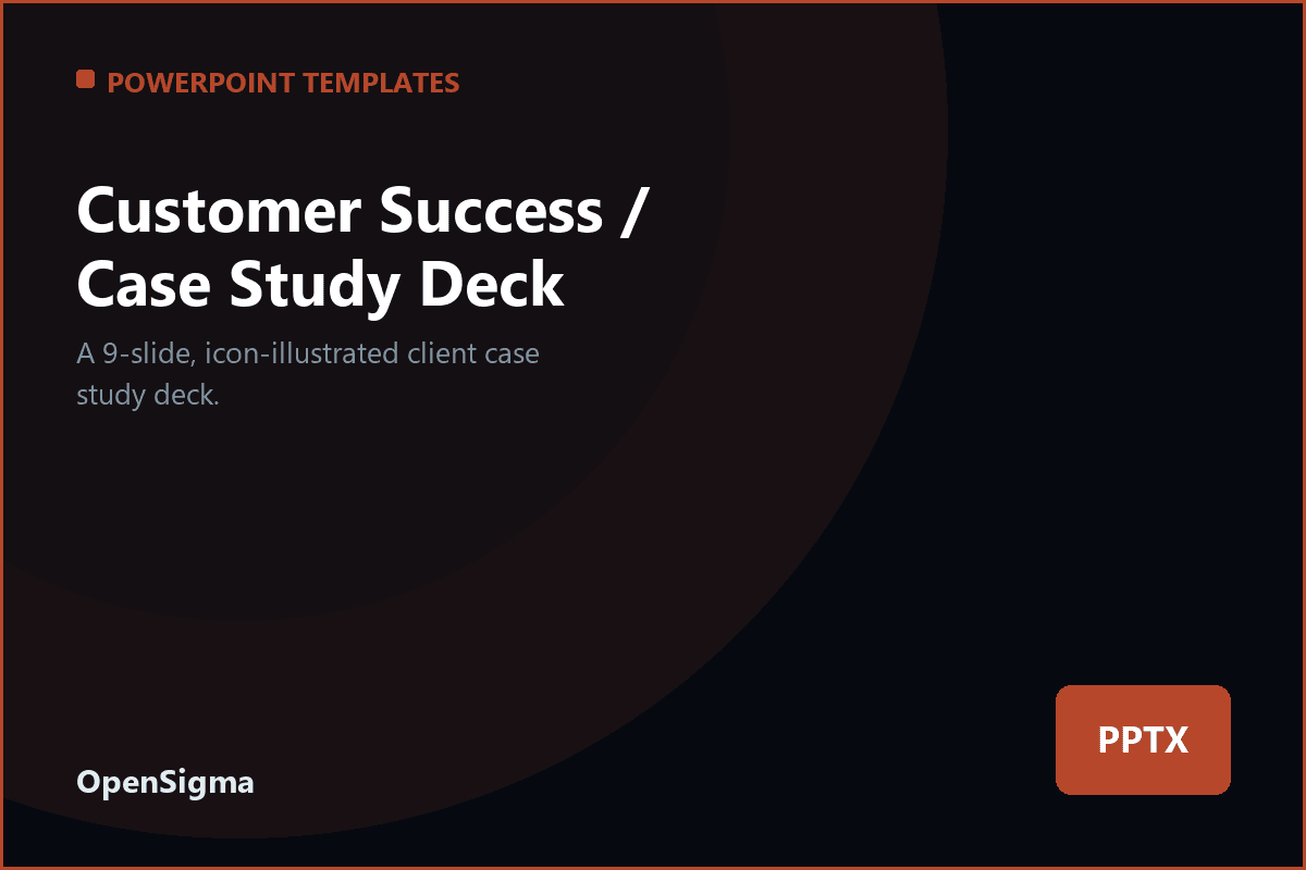Customer Success / Case Study Deck