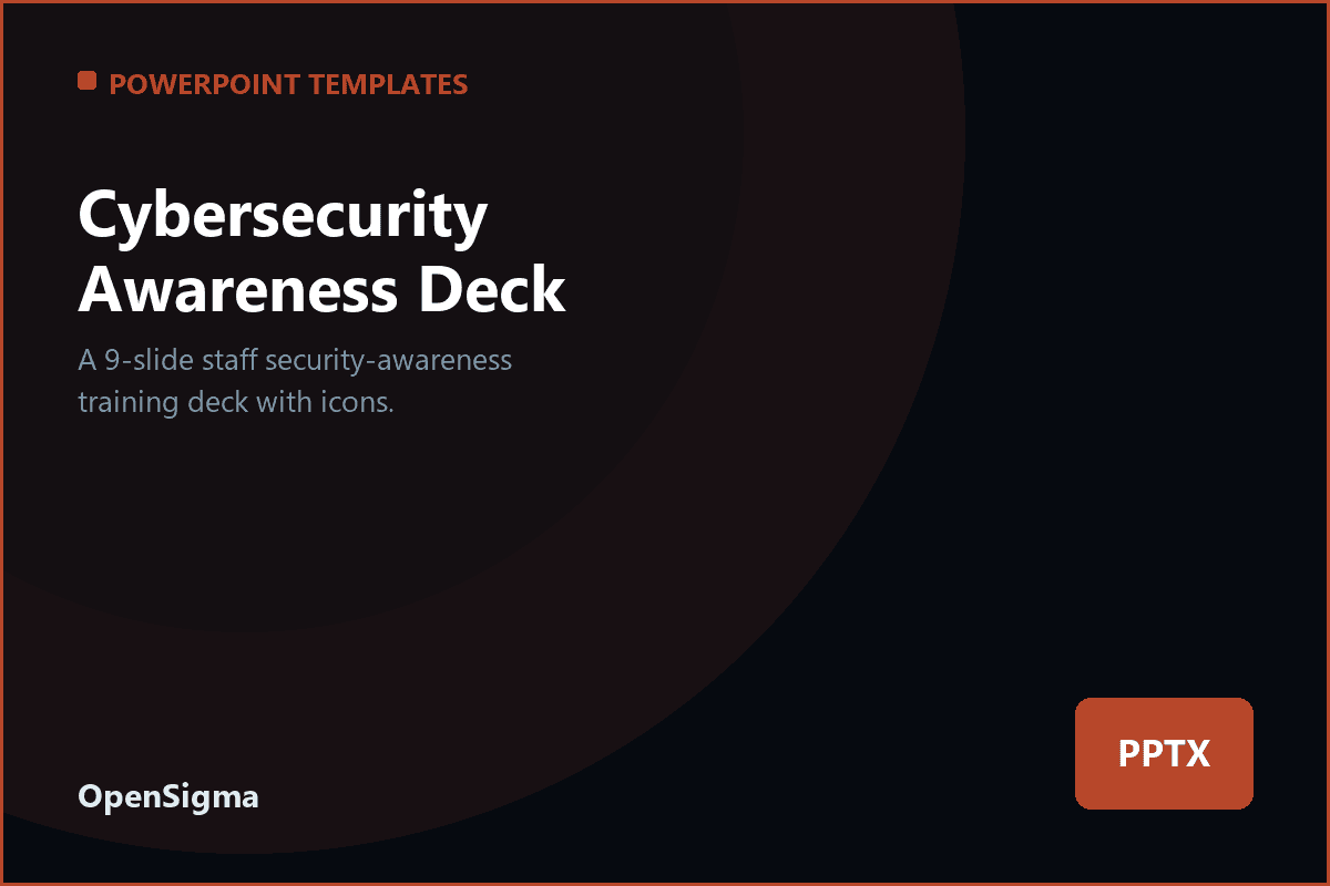Cybersecurity Awareness Deck