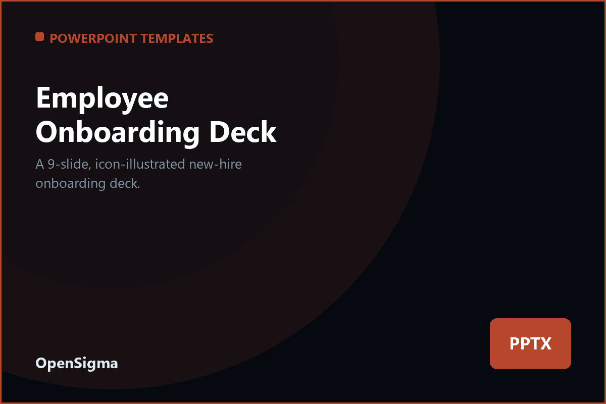 Employee Onboarding Deck