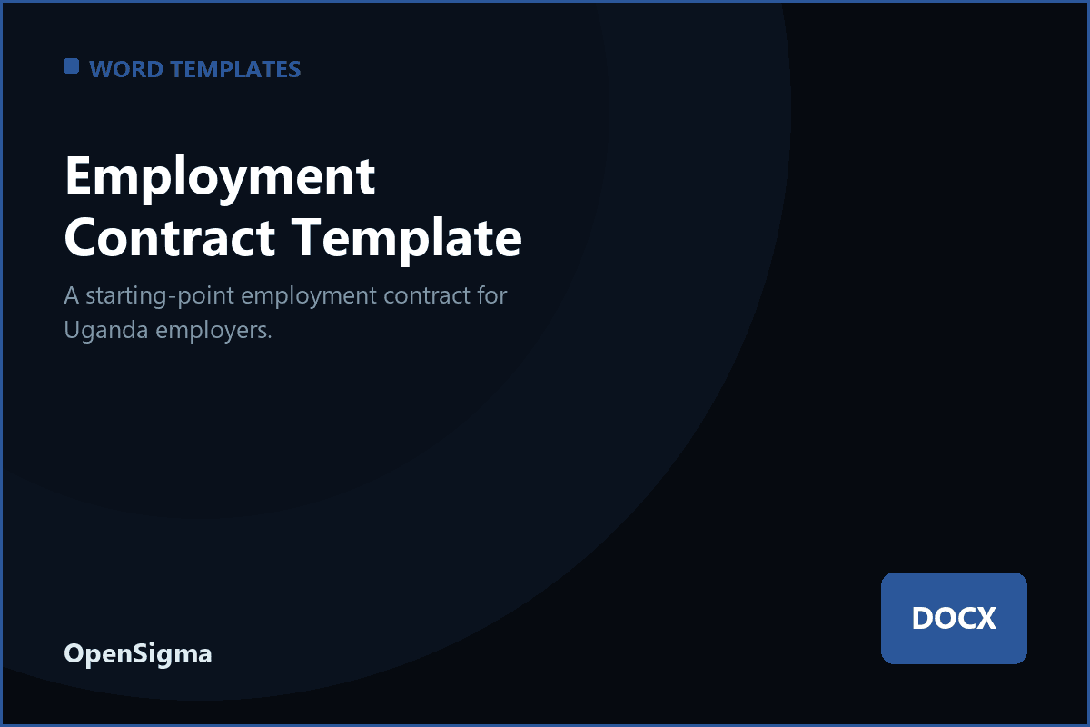 Employment Contract Template