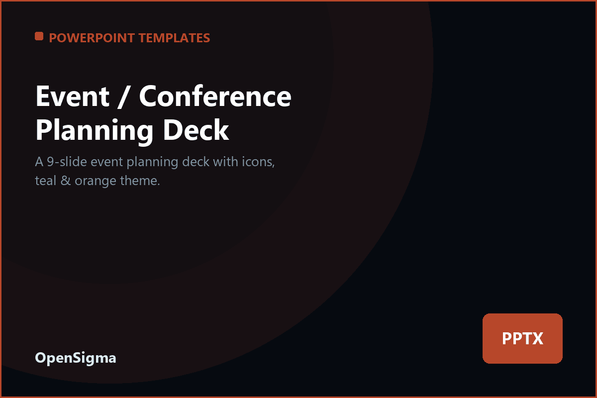 Event / Conference Planning Deck