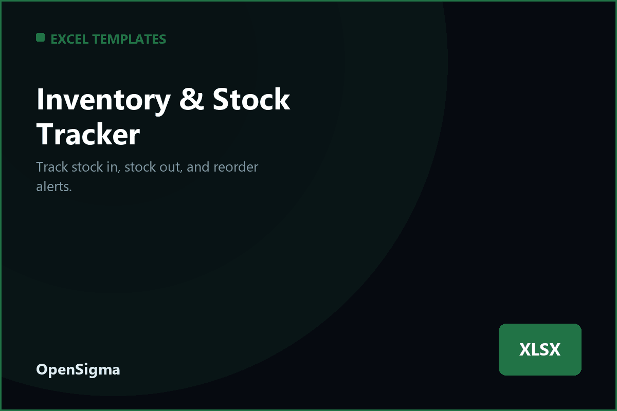 Inventory & Stock Tracker
