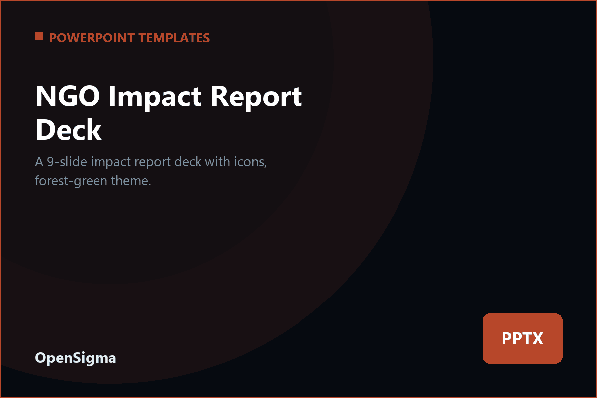 NGO Impact Report Deck