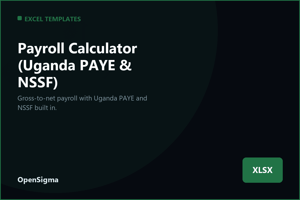 Payroll Calculator (Uganda PAYE & NSSF)