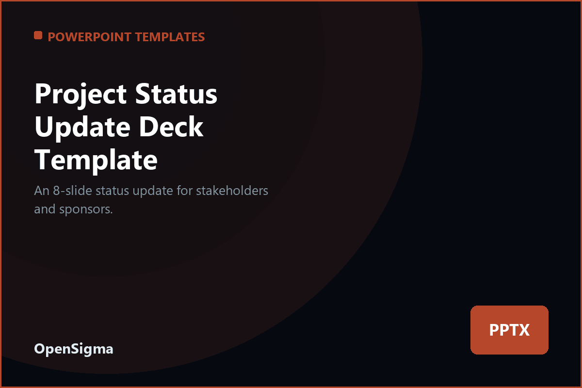 Project Status Update Deck Template