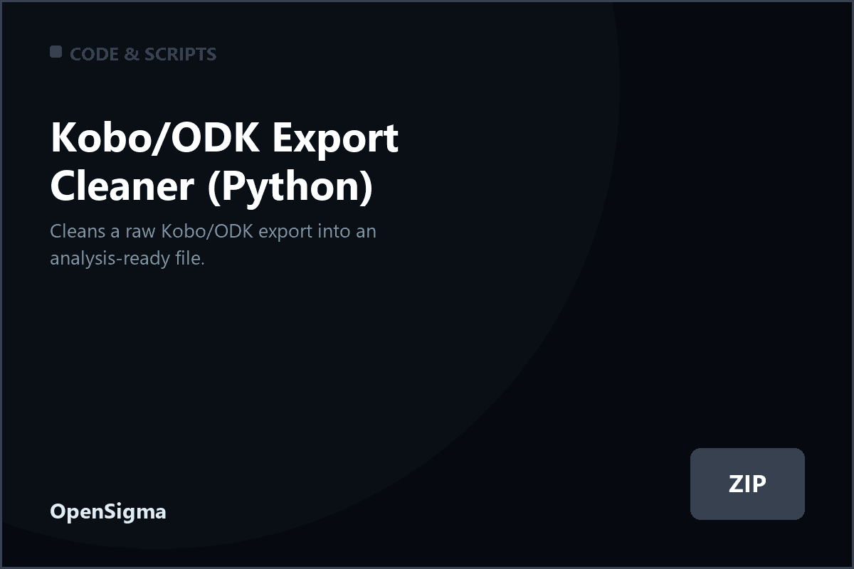 Kobo/ODK Export Cleaner (Python)